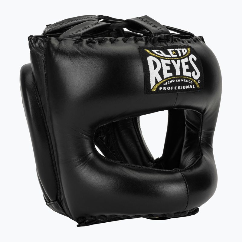 Боксерський шолом Cleto Reyes з загостреним обличчям з нейлонової планки чорний