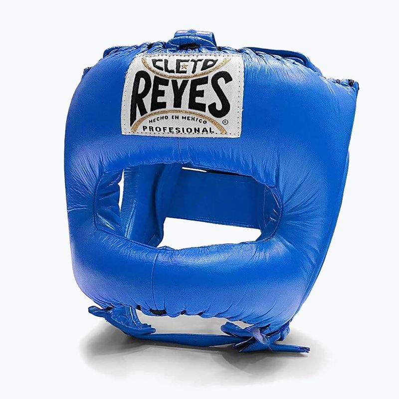 Боксерський шолом Cleto Reyes With Pointed Face Nylon Bar blue