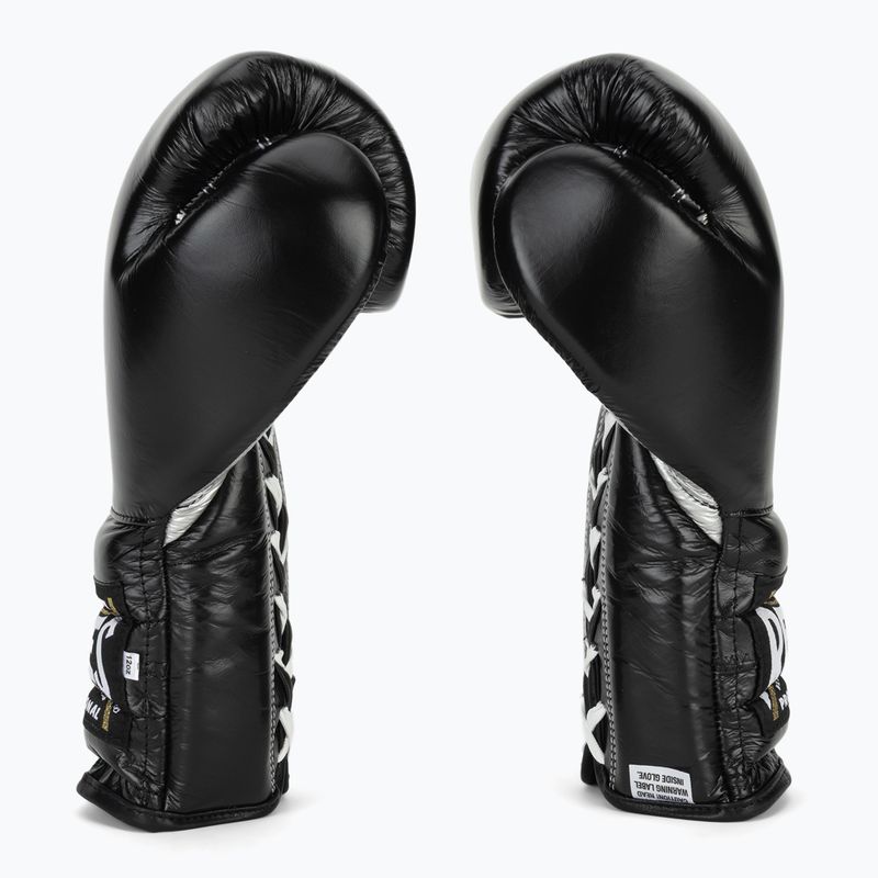 Боксерські рукавиці Cleto Reyes Traning Thumb black/silver 4