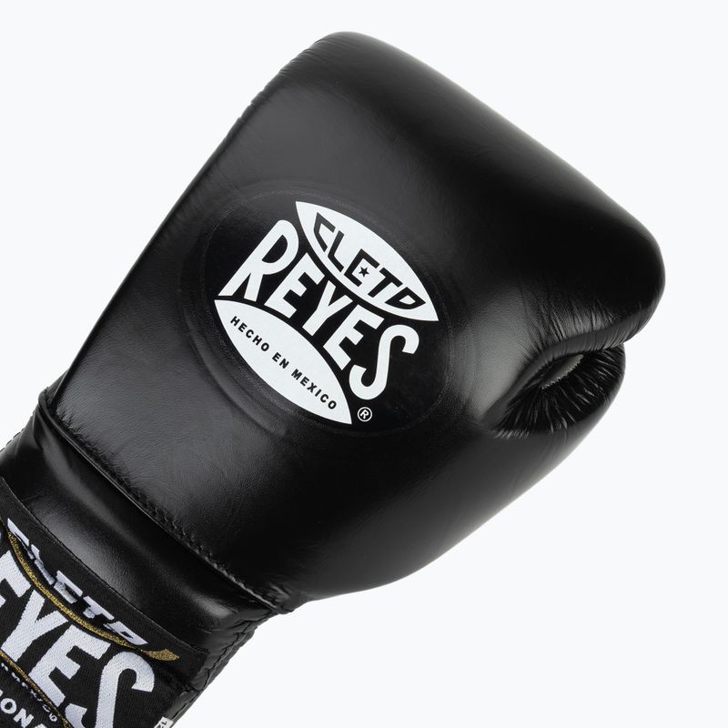 Рукавиці боксерські Cleto Reyes Traning Thumb black/silver 5