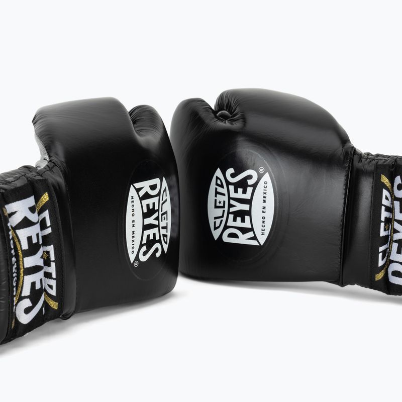 Боксерські рукавиці Cleto Reyes Traning Thumb black/silver 7