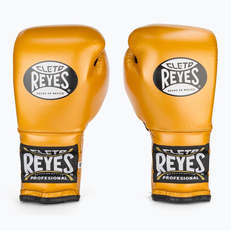 Боксерські рукавички Cleto Reyes Lace Up Sparring Sparring золоті 2