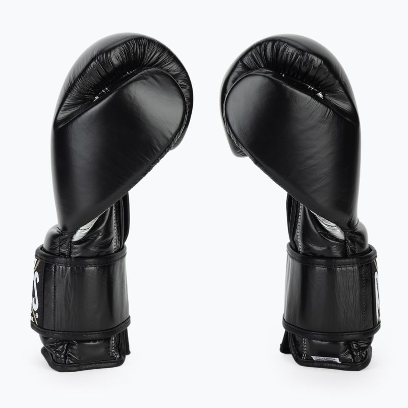 Боксерські рукавиці Cleto Reyes Velcro Sparring black silver 4