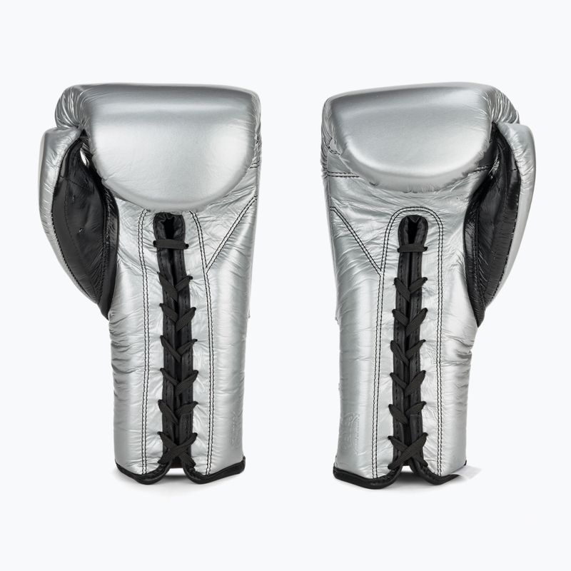 Боксерські рукавички Cleto Reyes Lace Up Sparring Sparring сріблясті 3