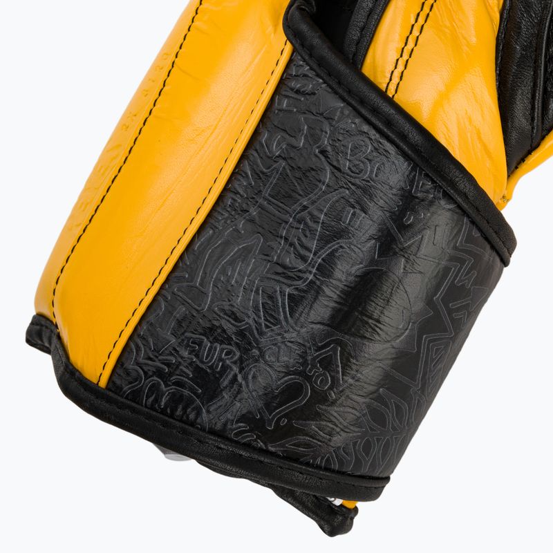 Боксерські рукавички Cleto Reyes High Precision Training Leather чорно-жовті 7