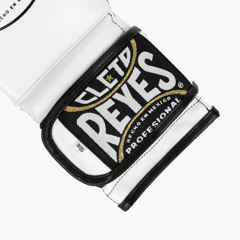 Боксерські рукавички на липучках Cleto Reyes Sparring білий/чорний 5