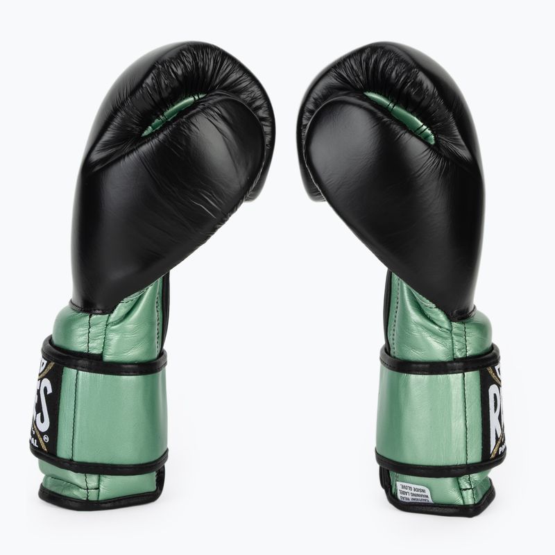 Рукавиці боксерські Cleto Reyes Boxing Gloves With Hook green metalic / black 4