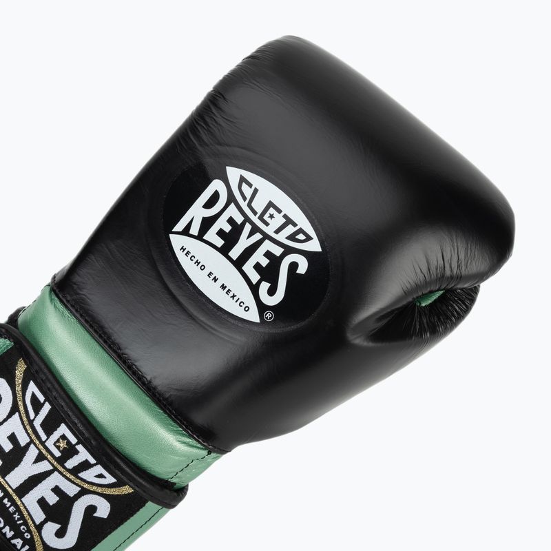 Рукавиці боксерські Cleto Reyes Boxing Gloves With Hook green metalic / black 5