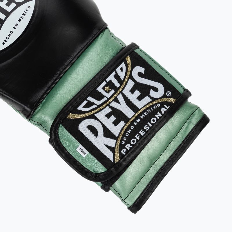 Рукавиці боксерські Cleto Reyes Boxing Gloves With Hook green metalic / black 6