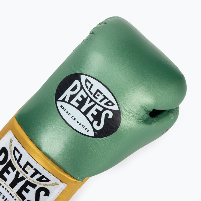 Рукавиці боксерські Cleto Reyes Boxing Gloves creen metalik/gold 5