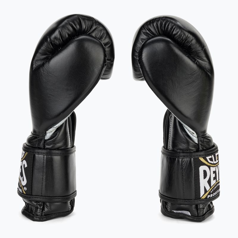 Боксерські рукавички Cleto Reyes Velcro Sparring чорні/сріблясті 4