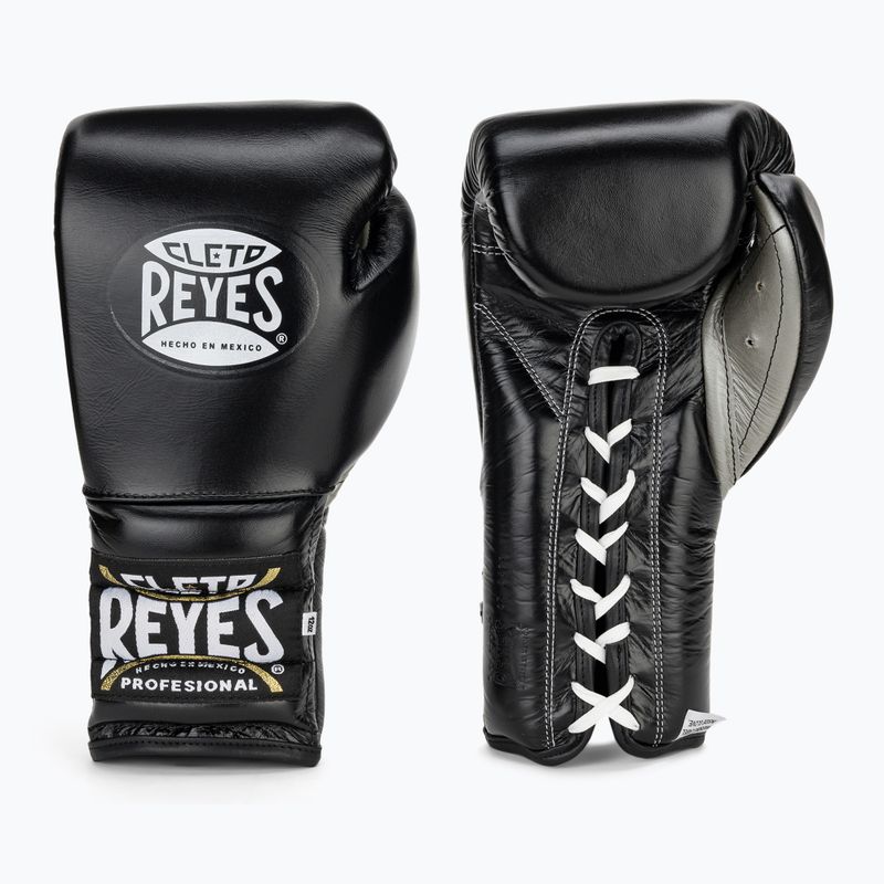 Рукавиці боксерські Cleto Reyes Lace Up Sparring black