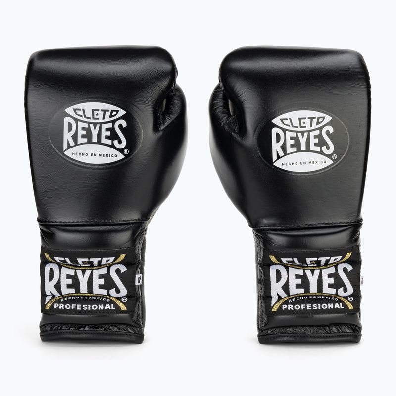 Рукавиці боксерські Cleto Reyes Lace Up Sparring black 2