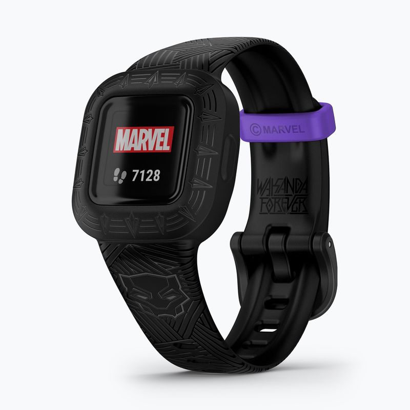 Дитячий смарт-браслет Garmin Vivofit Jr 3 Marvel Black Panther black 2