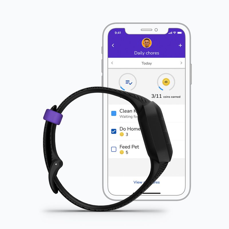 Дитячий смарт-браслет Garmin Vivofit Jr 3 Marvel Black Panther black 6