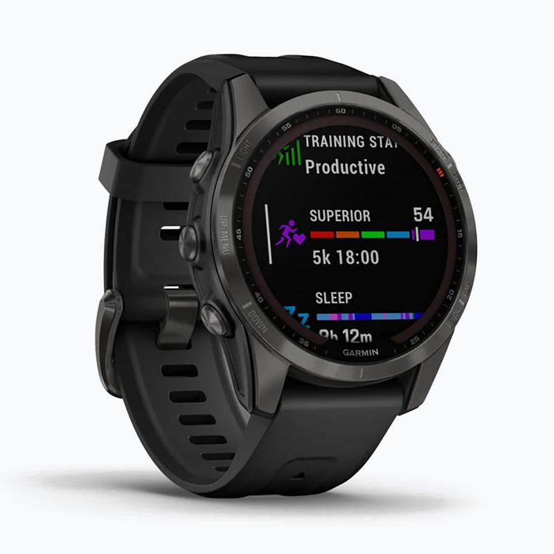 Годинник Garmin Fenix 7S Sapphire Solar Hrm Elevate Ox чорний 010-02539-25 3