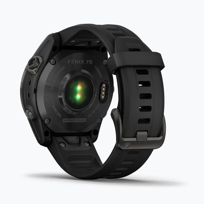 Годинник Garmin Fenix 7S Sapphire Solar Hrm Elevate Ox чорний 010-02539-25 6