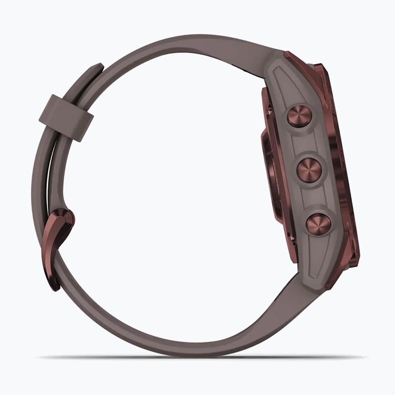 Годинник Garmin Fenix 7S Sapphire Solar Hrm Elevate Ox коричневий 010-02539-29 4