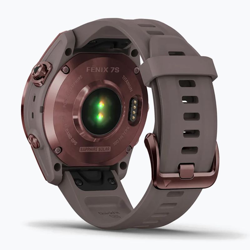 Годинник Garmin Fenix 7S Sapphire Solar Hrm Elevate Ox коричневий 010-02539-29 6