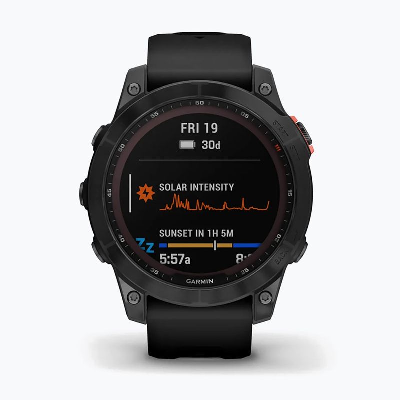 Годинник Garmin Fenix 7 Solar Hrm Elevate Ox чорний 010-02540-11 2