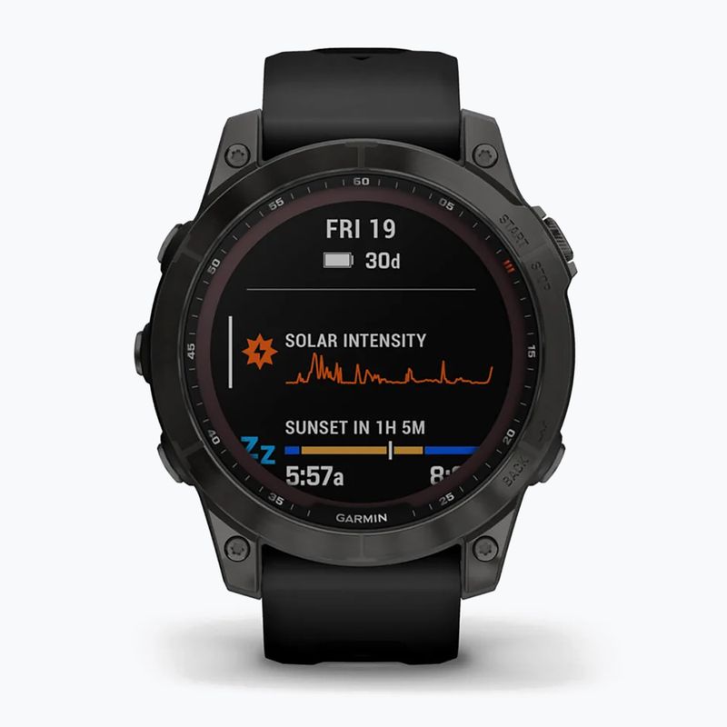 Годинник Garmin Fenix 7 Sapphire Solar Hrm Elevate Ox чорний 010-02540-21 2