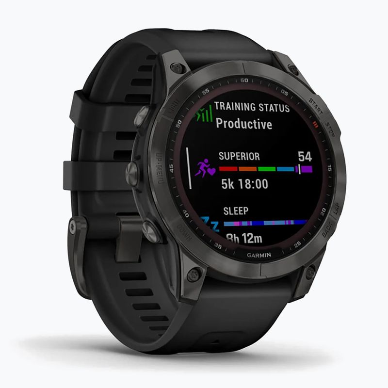 Годинник Garmin Fenix 7 Sapphire Solar Hrm Elevate Ox чорний 010-02540-21 3