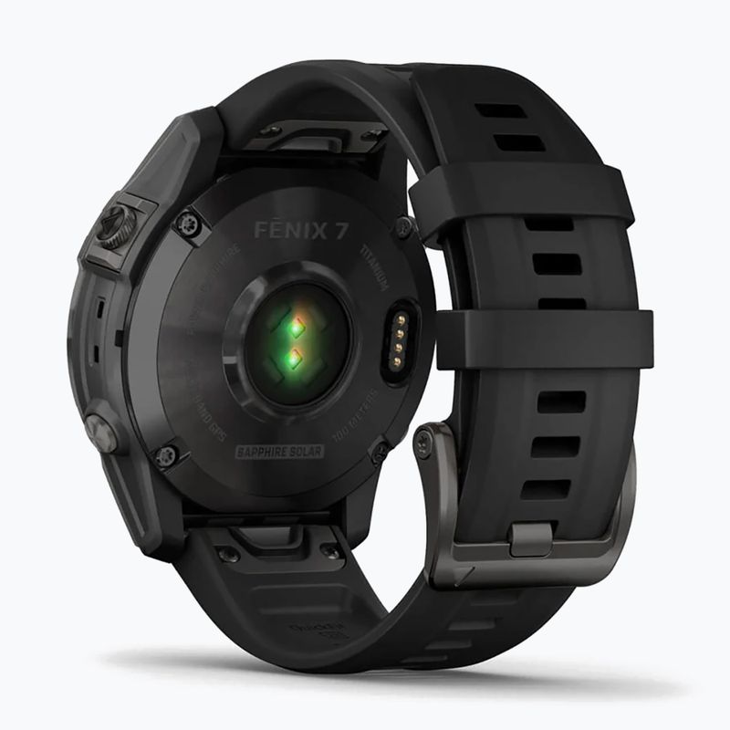 Годинник Garmin Fenix 7 Sapphire Solar Hrm Elevate Ox чорний 010-02540-21 6