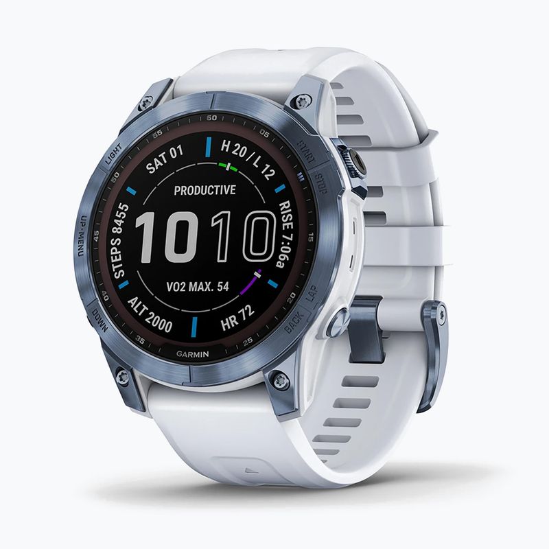 Годинник Garmin Fenix 7 Sapphire Solar Hrm Elevate Ox синій 010-02540-25