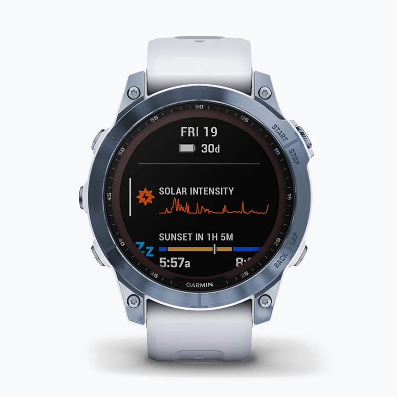 Годинник Garmin Fenix 7 Sapphire Solar Hrm Elevate Ox синій 010-02540-25 2