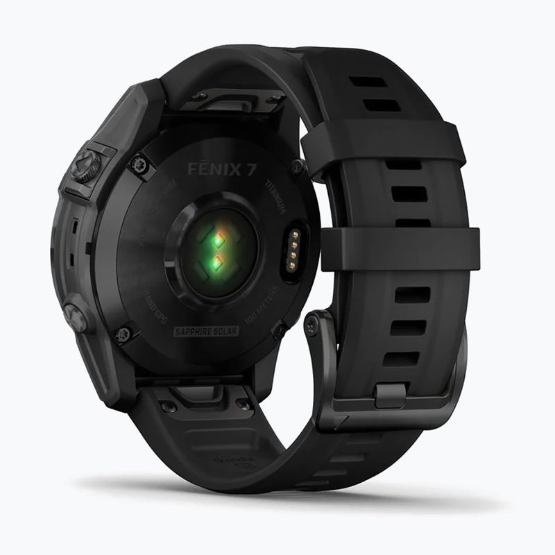Годинник Garmin Fenix 7 Sapphire Solar Hrm Elevate Ox чорний 010-02540-35 6