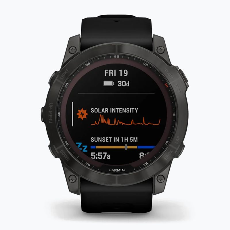 Годинник Garmin Fenix 7X Sapphire Solar Hrm Elevate Ox чорний 010-02541-11 2