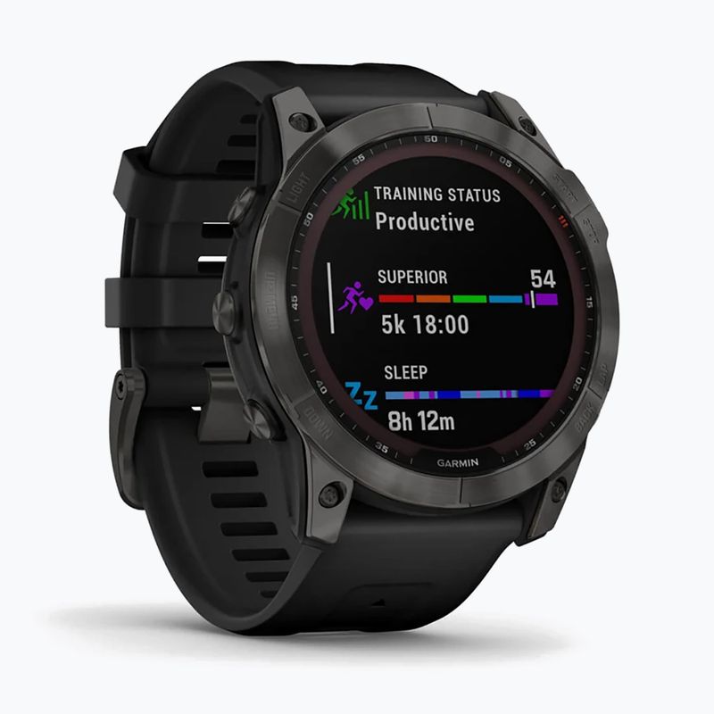 Годинник Garmin Fenix 7X Sapphire Solar Hrm Elevate Ox чорний 010-02541-11 3