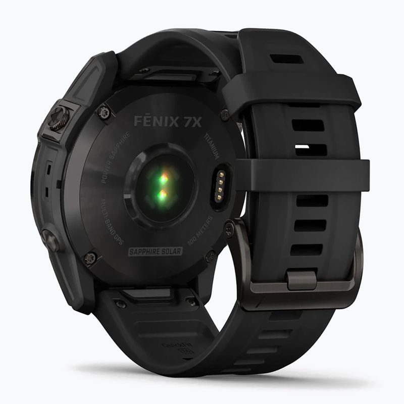 Годинник Garmin Fenix 7X Sapphire Solar Hrm Elevate Ox чорний 010-02541-11 6