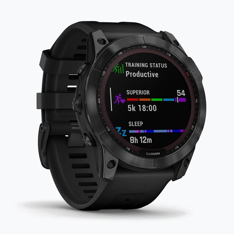 Годинник Garmin Fenix 7X Sapphire Solar Hrm Elevate Ox чорний 010-02541-23 3