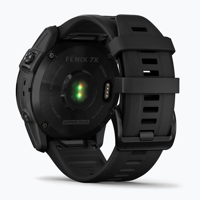 Годинник Garmin Fenix 7X Sapphire Solar Hrm Elevate Ox чорний 010-02541-23 6