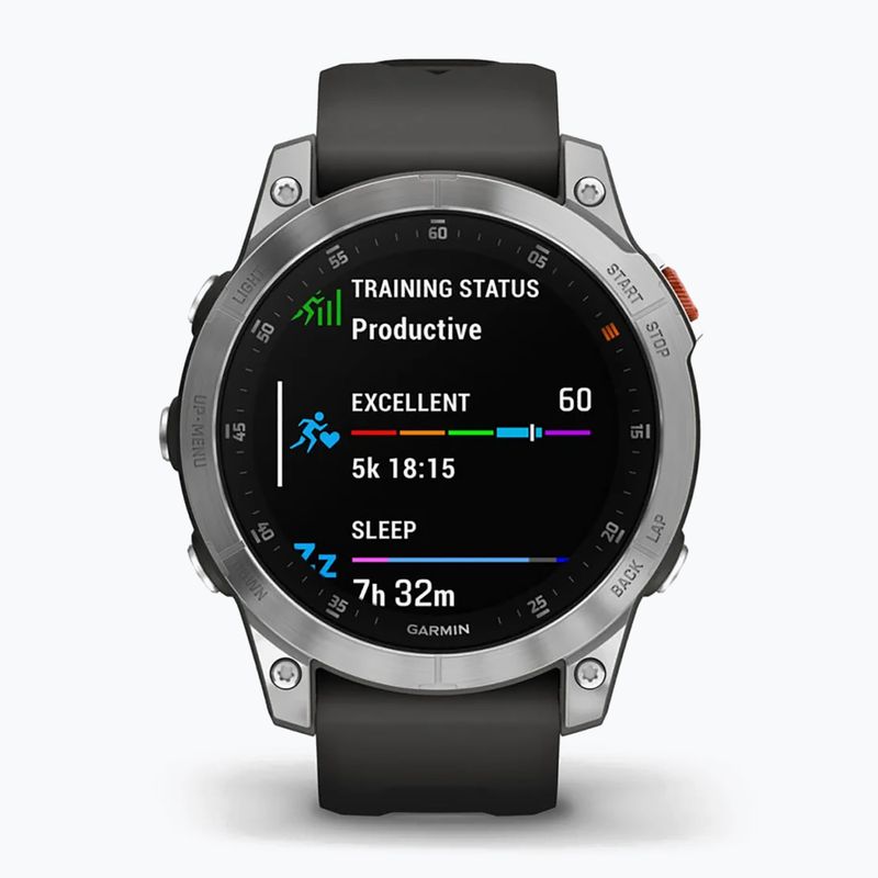 Годинник Garmin Epix 2 Hrm Elevate Ox сріблястий 010-02582-01 2