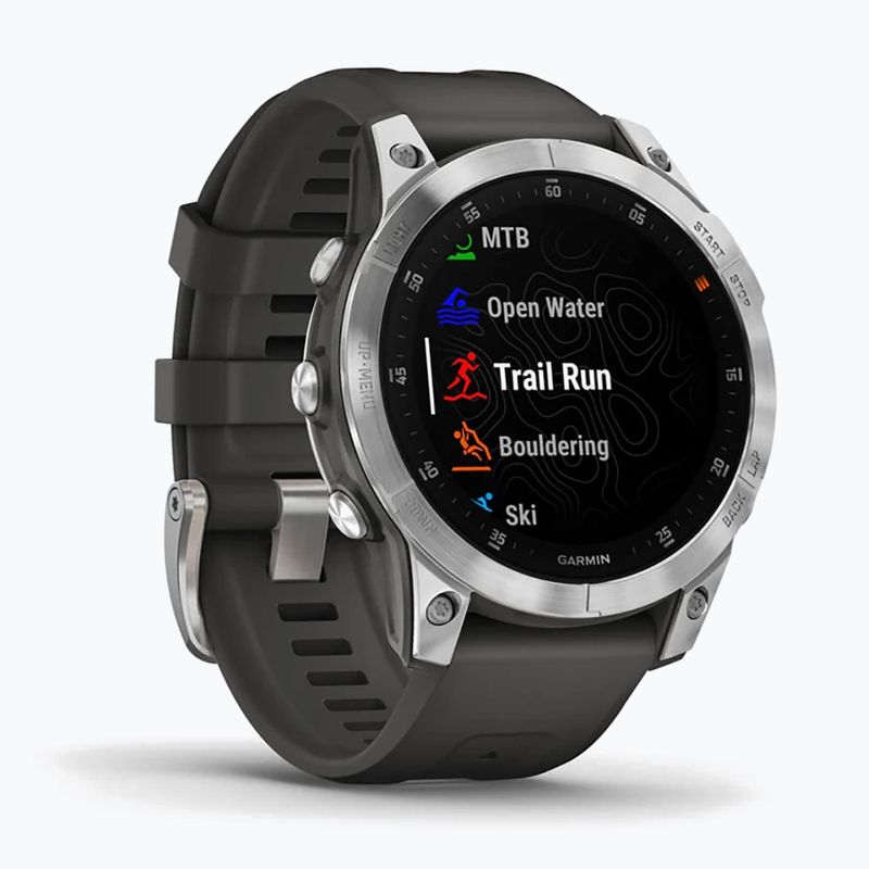 Годинник Garmin Epix 2 Hrm Elevate Ox сріблястий 010-02582-01 3
