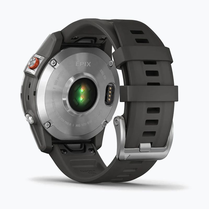 Годинник Garmin Epix 2 Hrm Elevate Ox сріблястий 010-02582-01 6