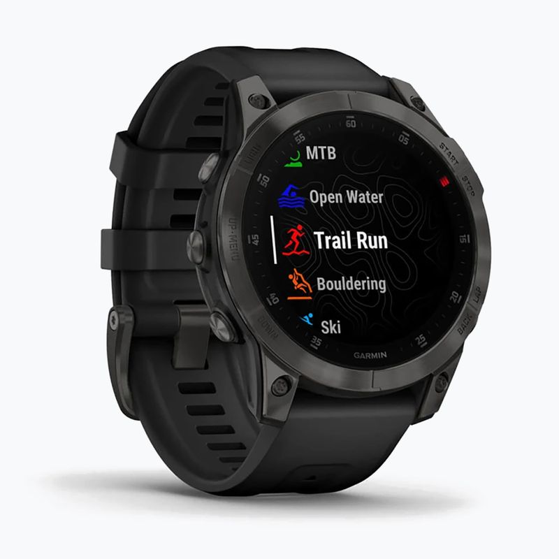 Годинник Garmin Epix 2 Sapphire HRM Elevate Ox чорний 010-02582-11 3