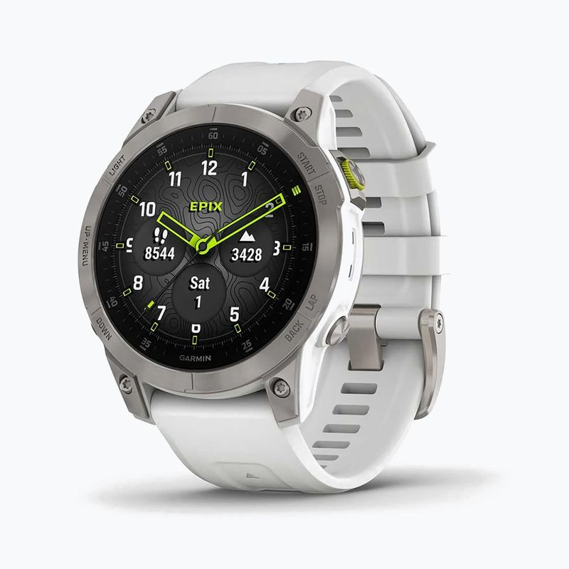 Годинник Garmin Epix 2 Sapphire HRM Elevate Ox білий 010-02582-21