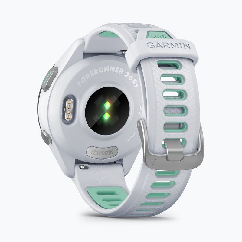 Годинник Garmin Forerunner 265S white neo tropic/mint 4