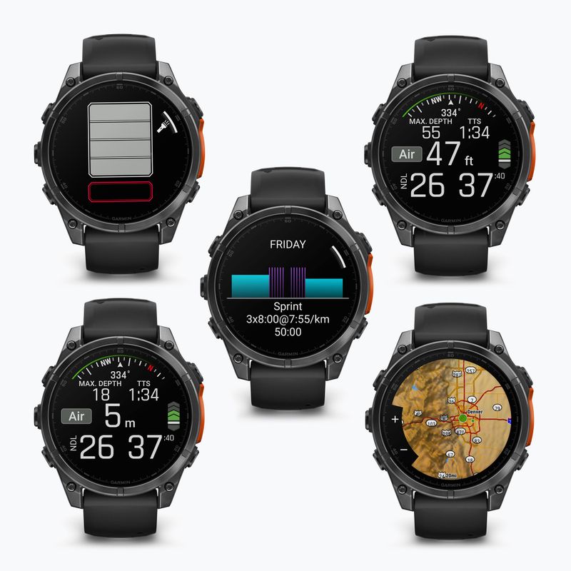Годинник Garmin Fenix 8 47 мм Amoled slate gray/black 8