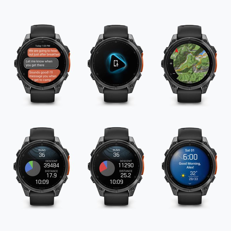 Годинник Garmin Fenix 8 47 мм Amoled slate gray/black 9