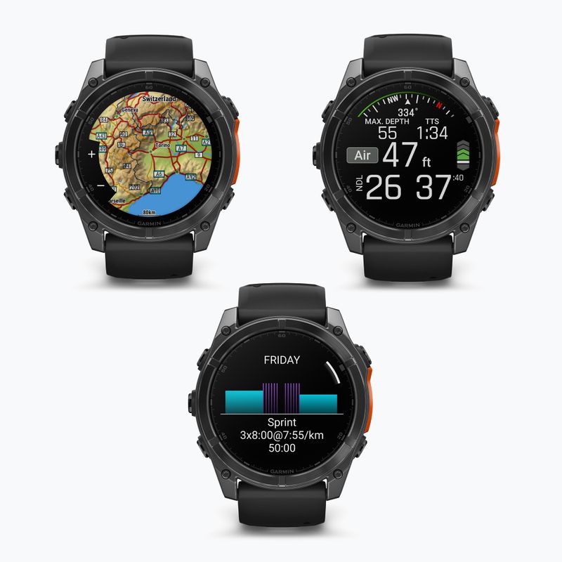 Годинник Garmin Fenix 8 51 мм Amoled slate gray/black 8