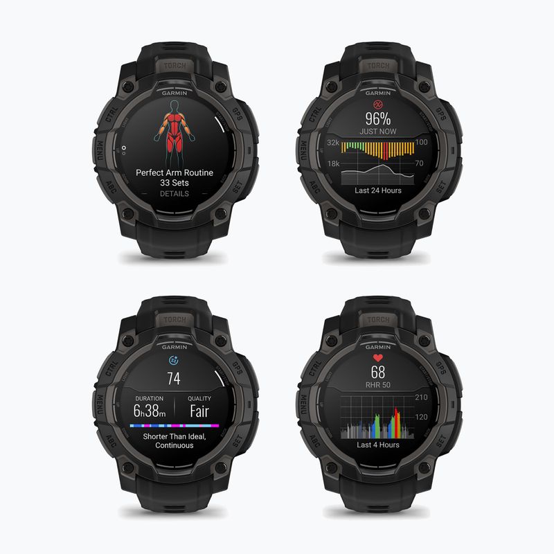 Годинник Garmin Instinct 3 45 мм Amoled black/black 8