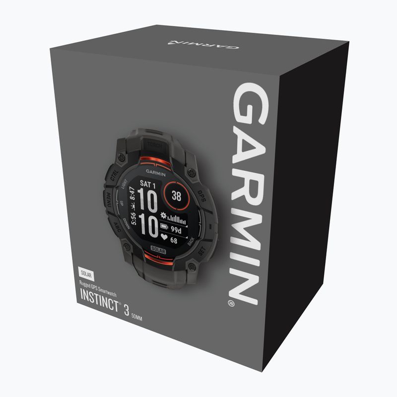 Годинник Garmin Instinct 3 Solar 50 mm black/charcoal 5
