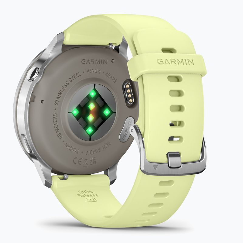 Годинник Garmin Venu 4 45 mm silver/citron 4