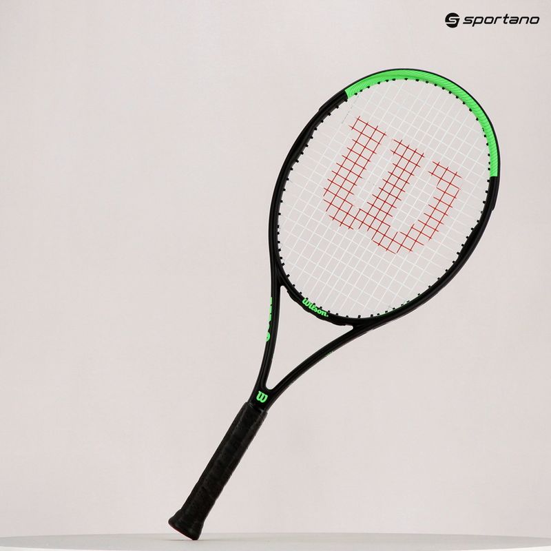 Ракетка тенісна Wilson Blade Feel 103 чорно-зелена WR083310U 14