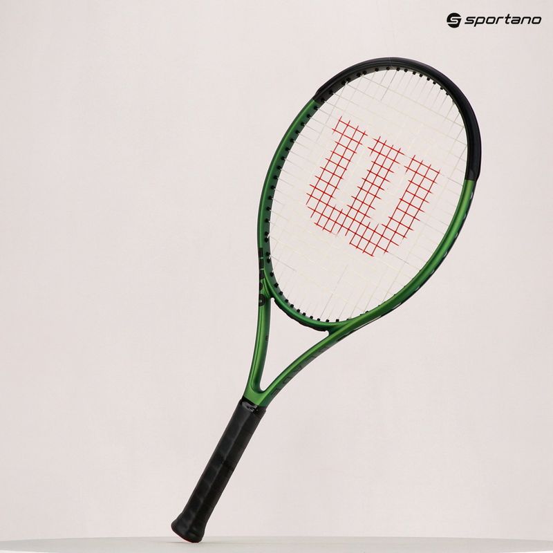 Ракетка тенісна дитяча Wilson Blade 26 V8.0 чорно-зелена WR079210U 11