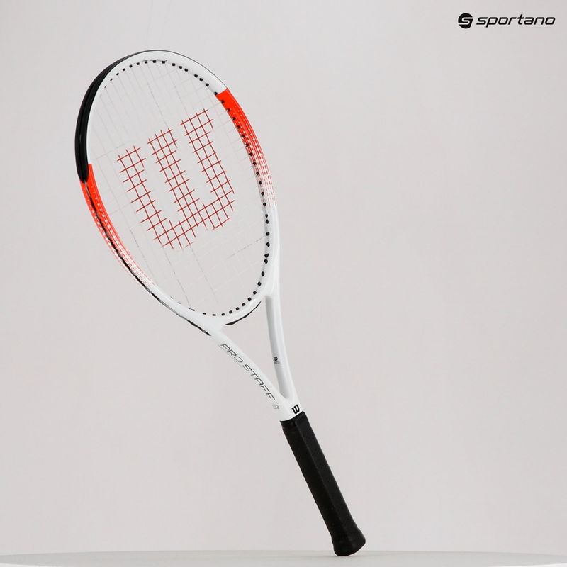 Ракетка тенісна Wilson Pro Staff Precision Team 103 біло-червона WR080510U 14